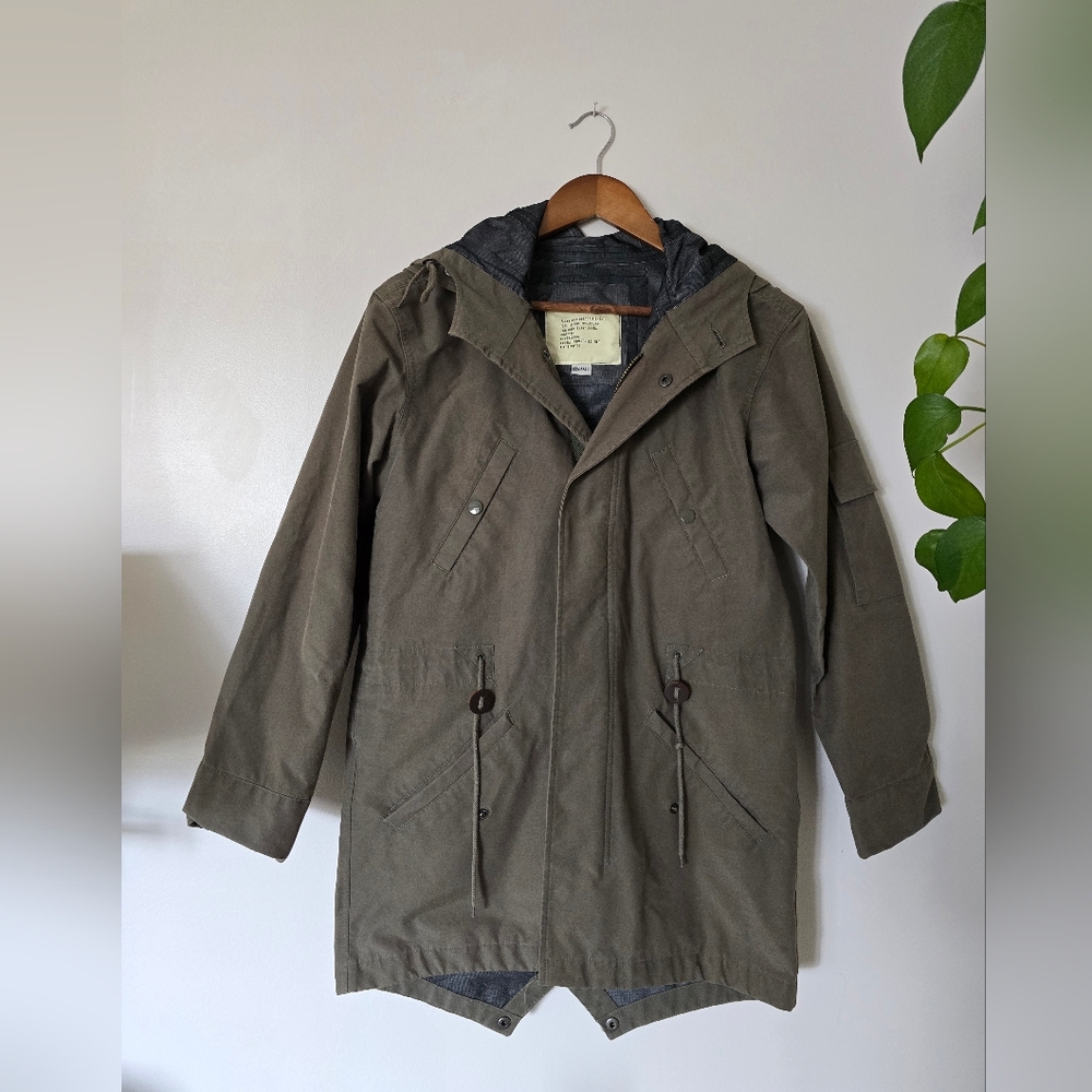 Alpha Industries Inc Mens Fishtail Parka XXS Army Green Waterproof Jacket
